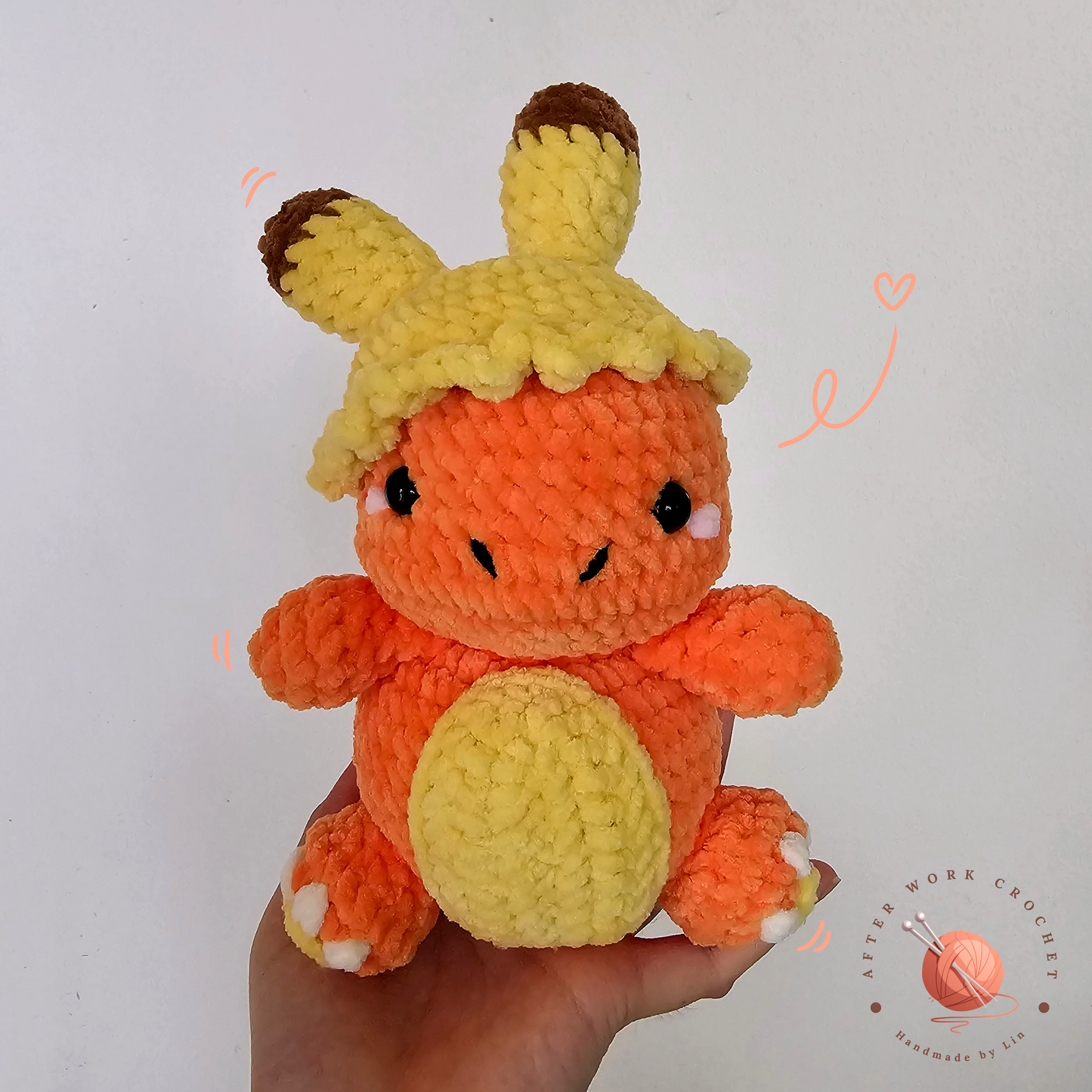 Charmander with Pikachu Hat