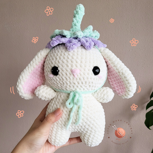 Bunny with Flower Hat