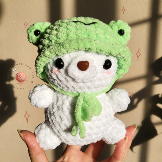 Bear in Frog Hat (Pre-order)